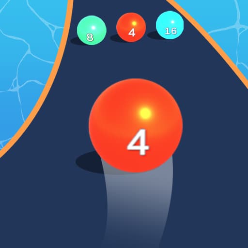 Color Ball Run 2048 game thumbnail
