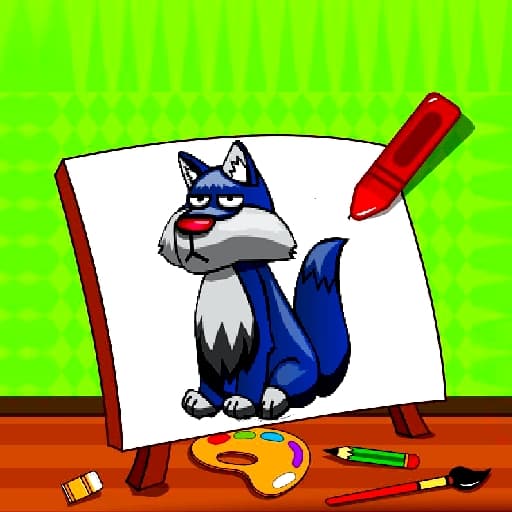 Easy Kids Coloring Walfs game thumbnail