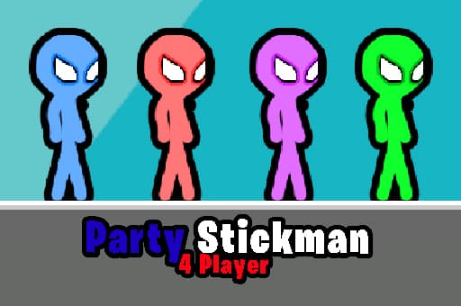 Party Stickman 4 Player game thumbnail