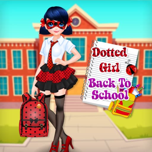 Dotted Girl Back To School game thumbnail