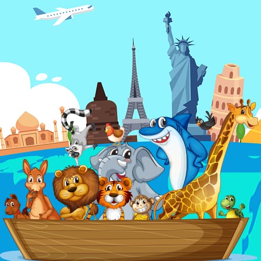 Crazy Friends Travel The World Puzzle game thumbnail