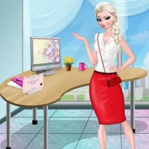 Elsa Job Dress Up game thumbnail