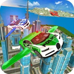 Flying Police Car Simulator game thumbnail