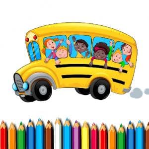 School Bus Coloring Book game thumbnail