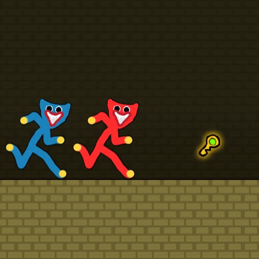 Red and Blue Stickman Huggy game thumbnail