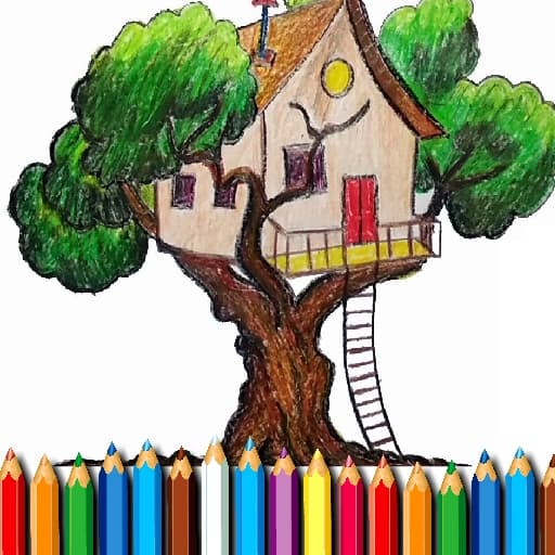 Tree House Coloring Book game thumbnail