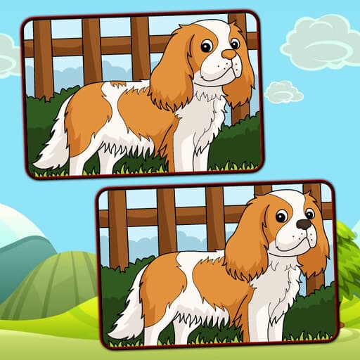 Dogs Spot The Differences game thumbnail