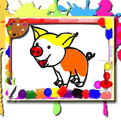 Pigs Coloring Book game thumbnail