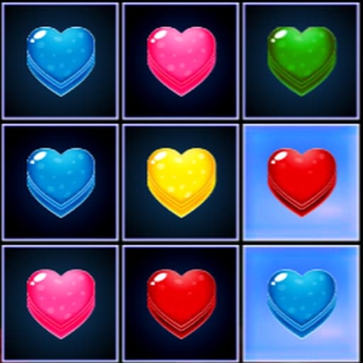 Hearts Match 3 game thumbnail