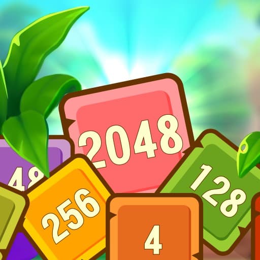 Tropical Cubes 2048 game thumbnail