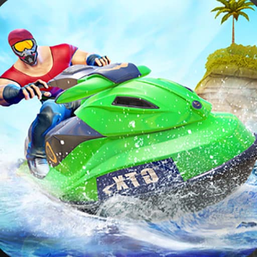 Jet Ski Racing Games Jetski Shooting Boat Games game thumbnail