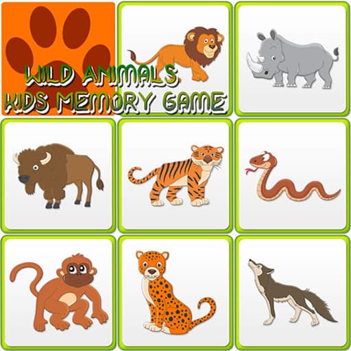 Kids Memory Wild Animals game thumbnail