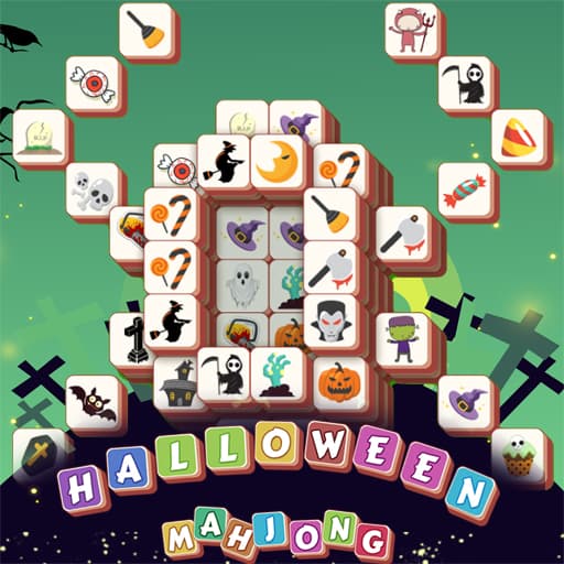 Halloween Mahjong Tiles game thumbnail