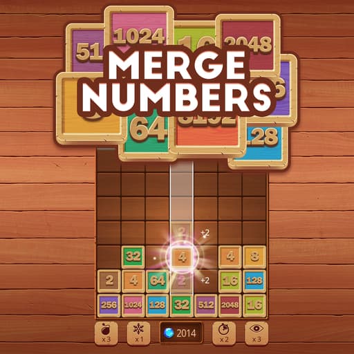 Merge Numbers Wooden edition game thumbnail