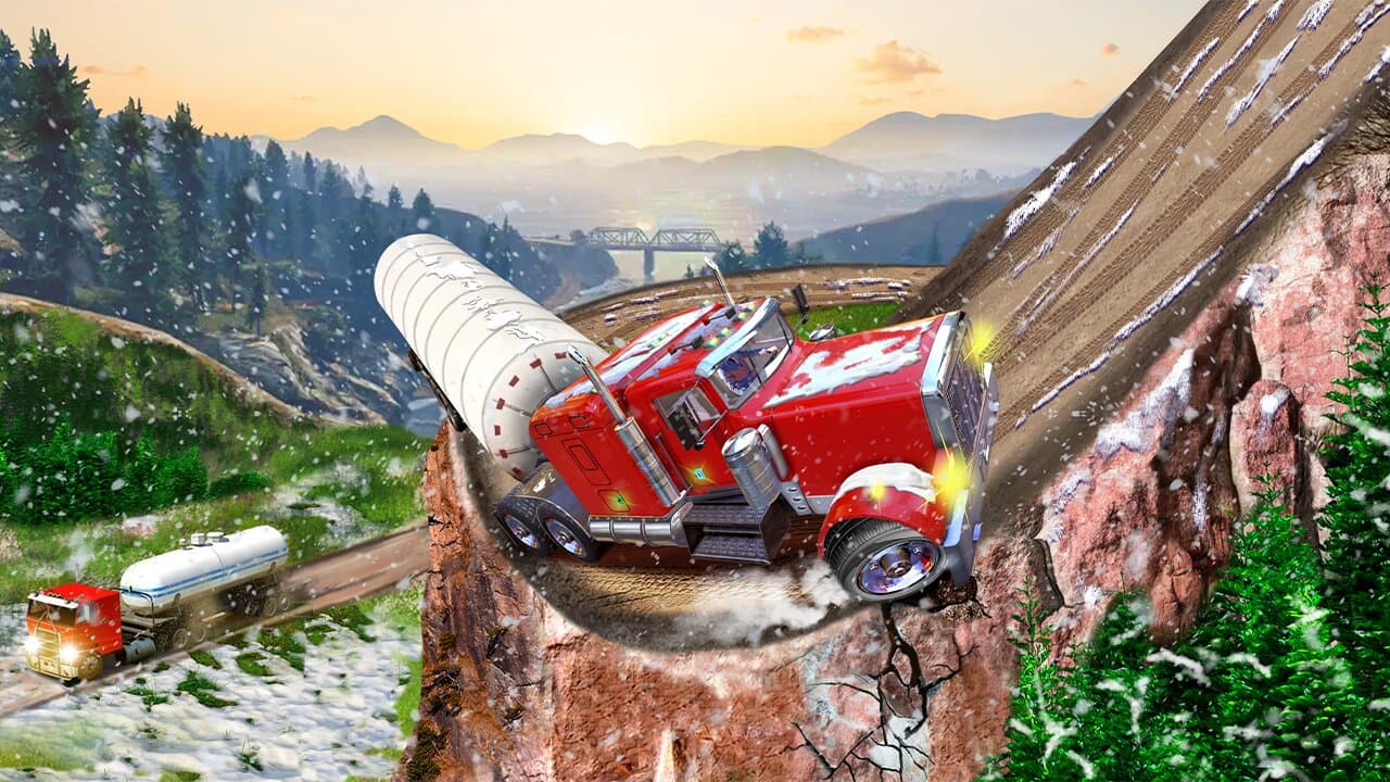 Semi Truck Snow Simulator game thumbnail