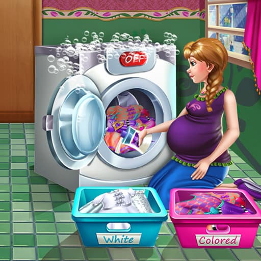 Pregnant Princess Laundry Day game thumbnail
