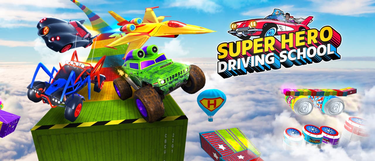 Super Hero Driving School game thumbnail