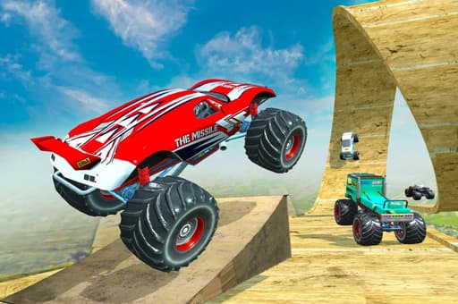 Mega Ramp Monster Truck Race game thumbnail