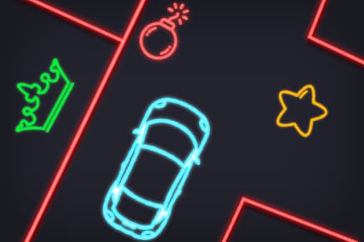 Neon car Puzzle game thumbnail