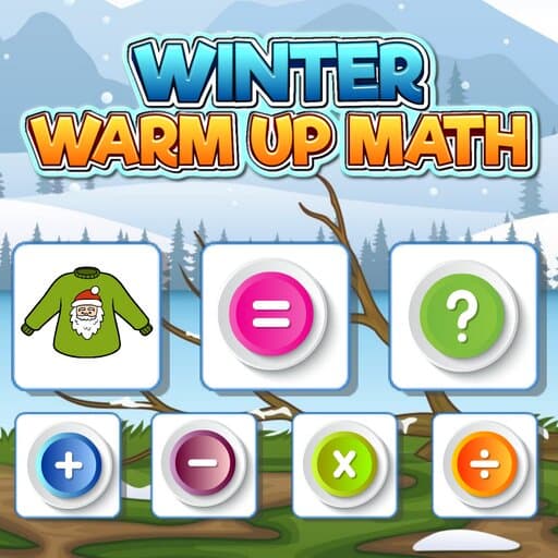 Winter Warm Up Math game thumbnail