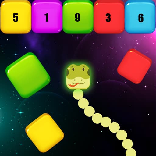 Snake Blocks and Numbers game thumbnail