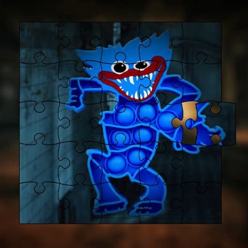 Huggy Wuggy Pop It Jigsaw game thumbnail