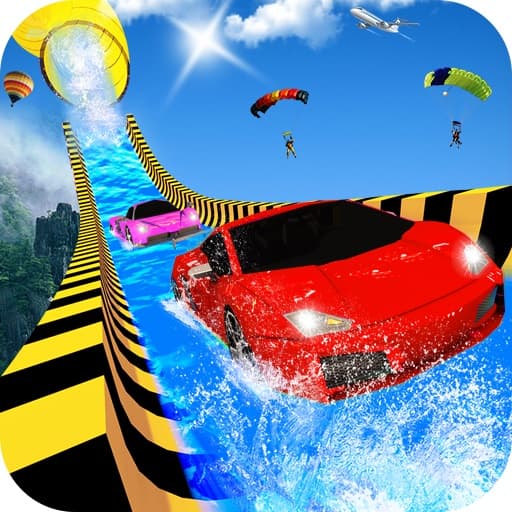 Water Slide Car Racing adventure 2020 game thumbnail