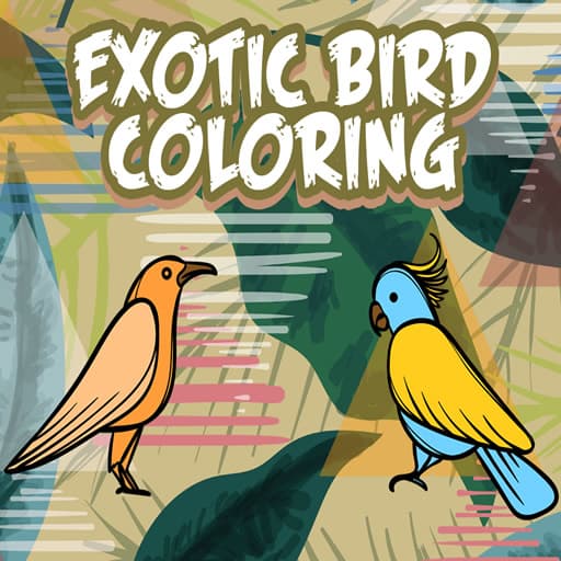 Exotic Birds Coloring game thumbnail