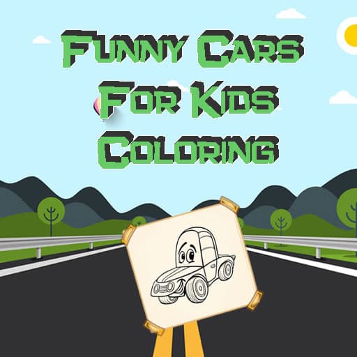 Funny Cars For Kids Coloring game thumbnail