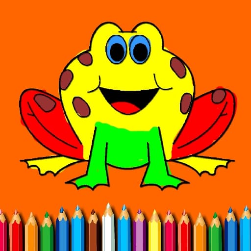 BTS Funny Frog Coloring Book game thumbnail