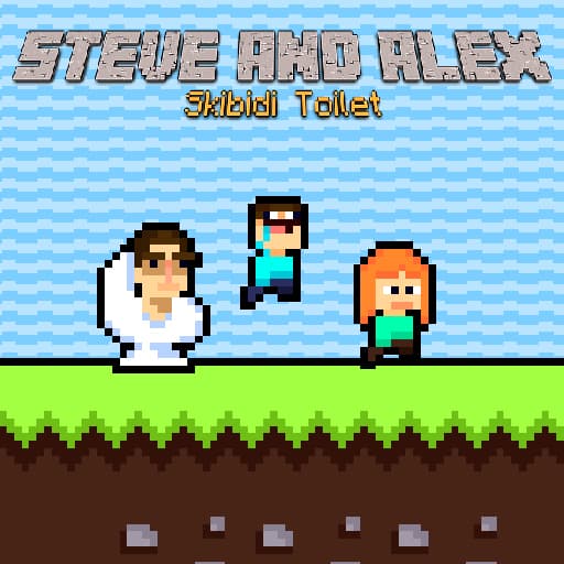 Steve and Alex Skibidi Toilet game thumbnail
