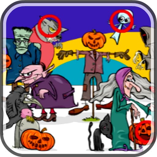 Find 5 Differences Halloween game thumbnail