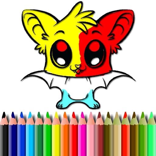 Cute Bat Coloring Book game thumbnail