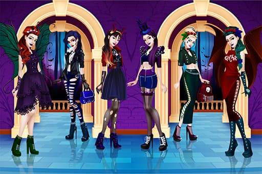Gothic Dress Up game thumbnail