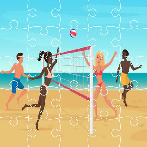 Beach Volley Ball Jigsaw game thumbnail