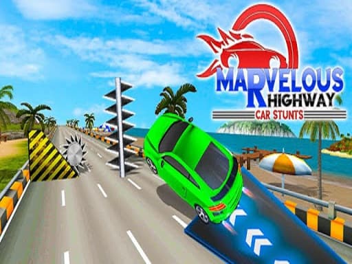 Marvelous Highway Car Stunt Ramp Car Stunt Race  game thumbnail