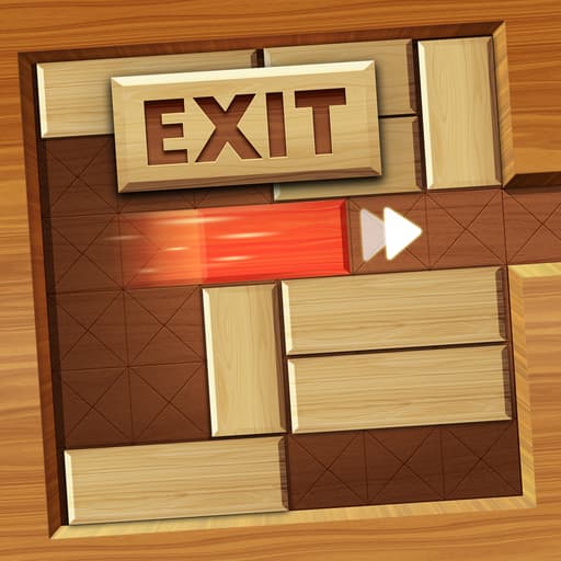EXIT unblock red wood block game thumbnail