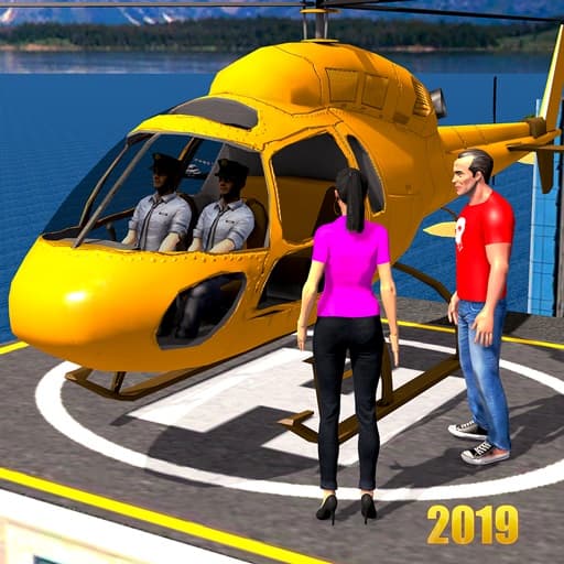 Helicopter Taxi Tourist Transport game thumbnail