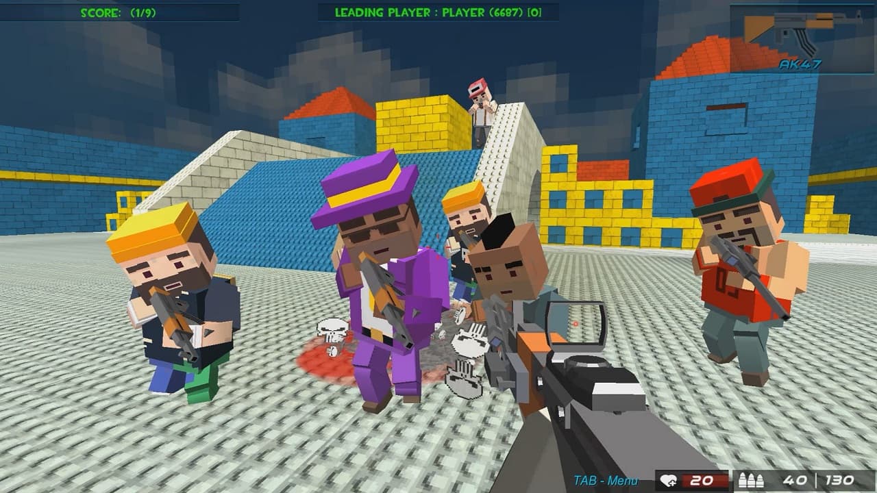 GunGame shooting warfare blocky gangster game thumbnail