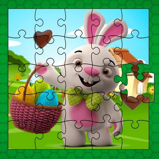 Easter Bunny Eggs Jigsaw game thumbnail