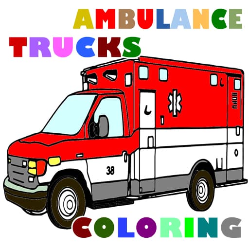 Ambulance Trucks Coloring Pages game thumbnail