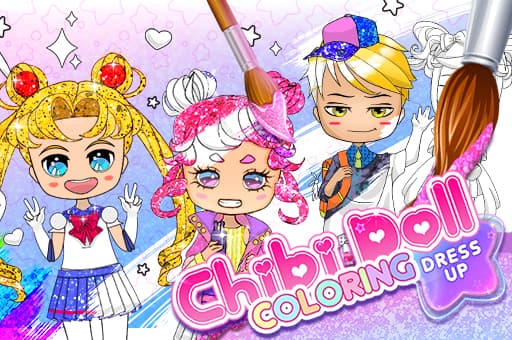 Chibi Doll Coloring & Dress Up game thumbnail