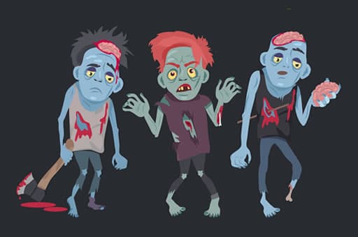 Zombies And Skeletons Coloring game thumbnail