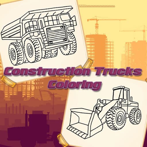 Construction Trucks Coloring game thumbnail