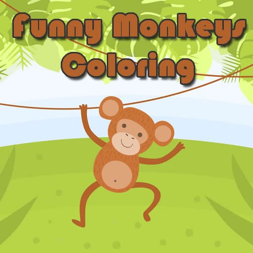 Funny Monkeys Coloring game thumbnail
