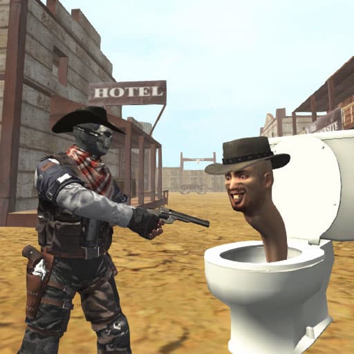 Cowboy vs Skibidi Toilets game thumbnail