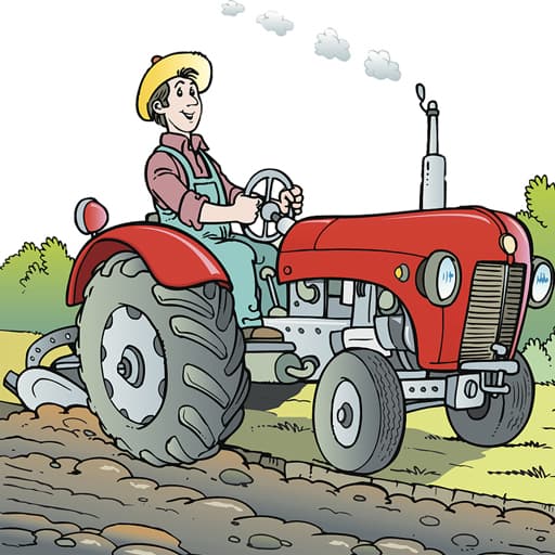 Cartoon Tractor Puzzle game thumbnail