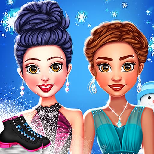 Princess Winter Ice Skating Outfits game thumbnail