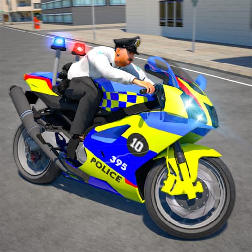 Police Bike Stunt Race Game game thumbnail