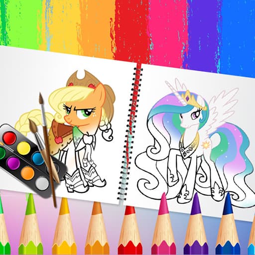 Sweet Pony Coloring Book game thumbnail